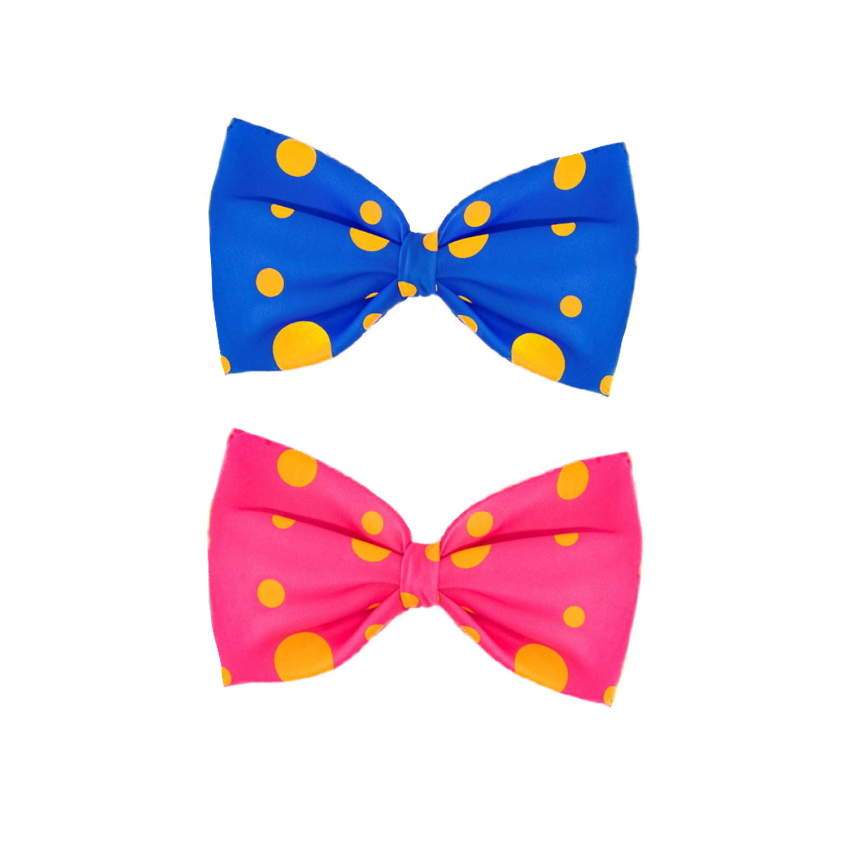 Spotty Clown Bow Tie Blue or Pink