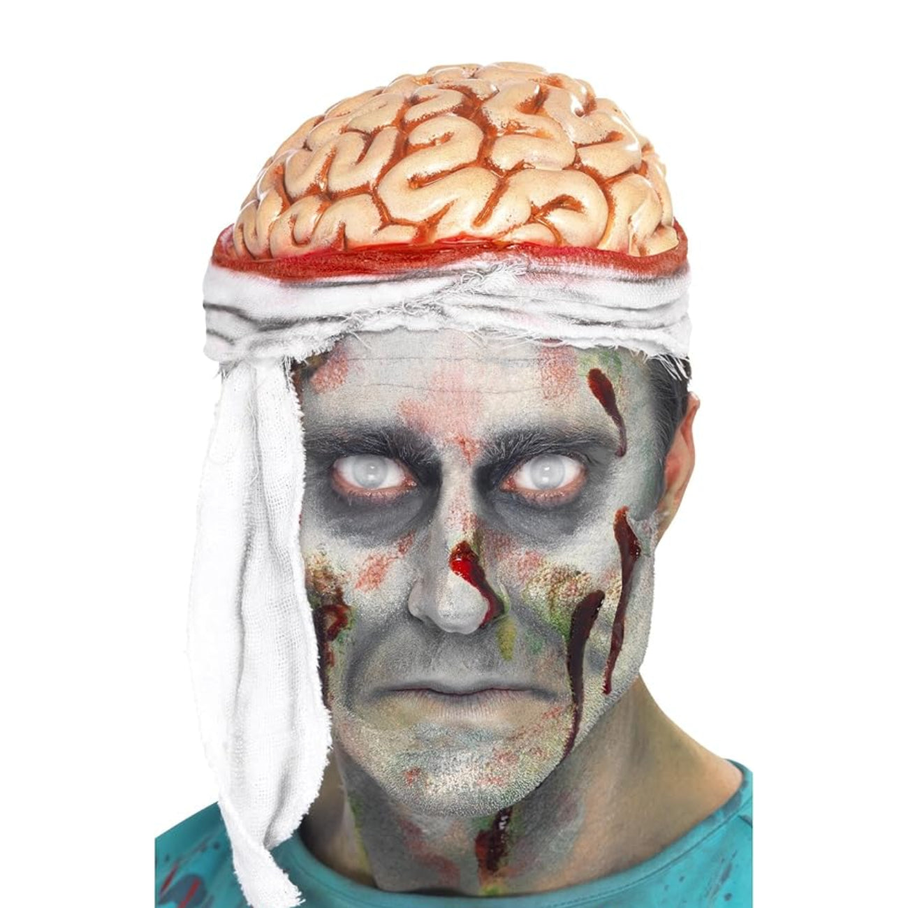 Smiffys Zombie Bandage Brain Hat