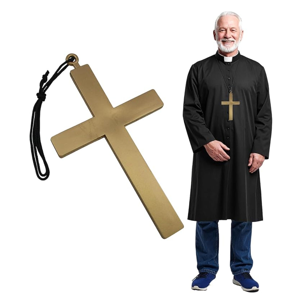 Monk or Nun Gold Cross Costume Prop