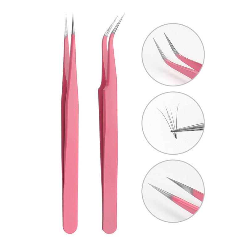 Eyelash Tweezers Curved and Straight