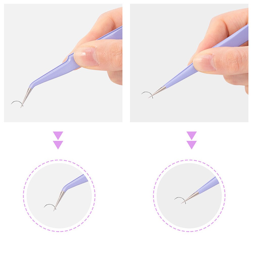 Eyelash Tweezers Curved and Straight