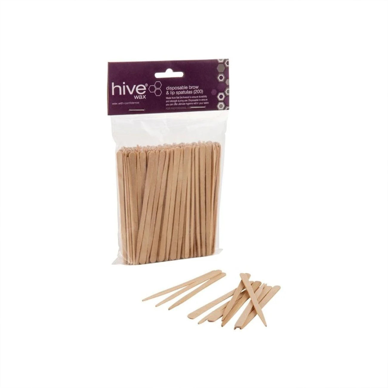Hive Disposable Brow & Lip Spatulas (x200)