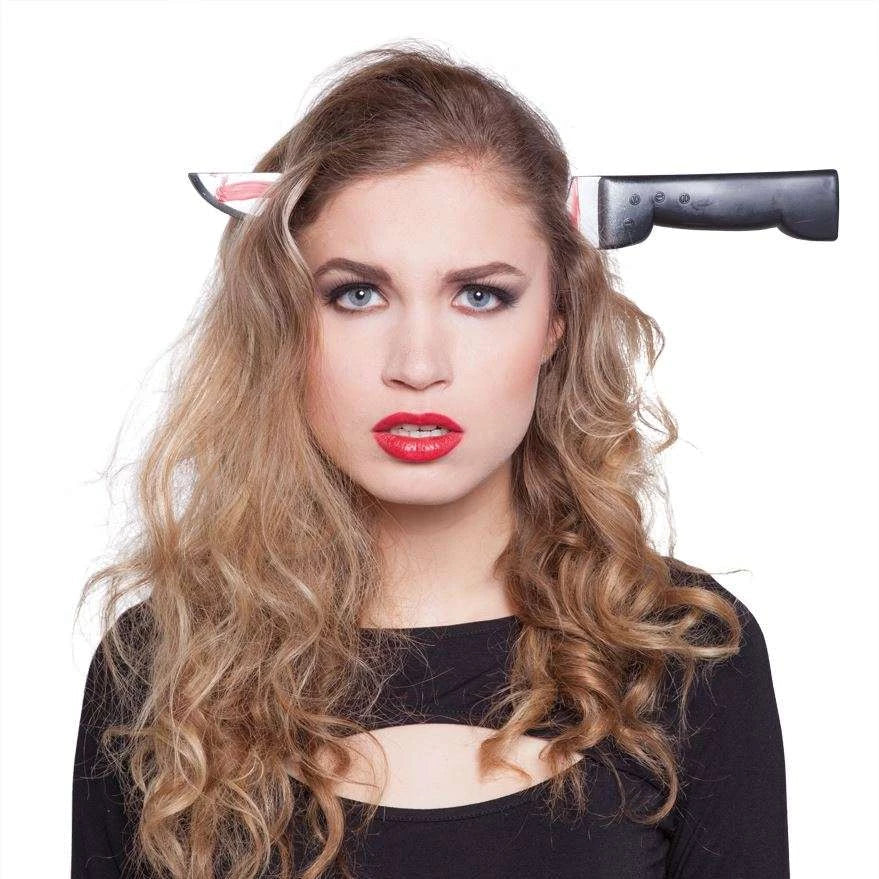 Smiffys Knife Through Head Headband