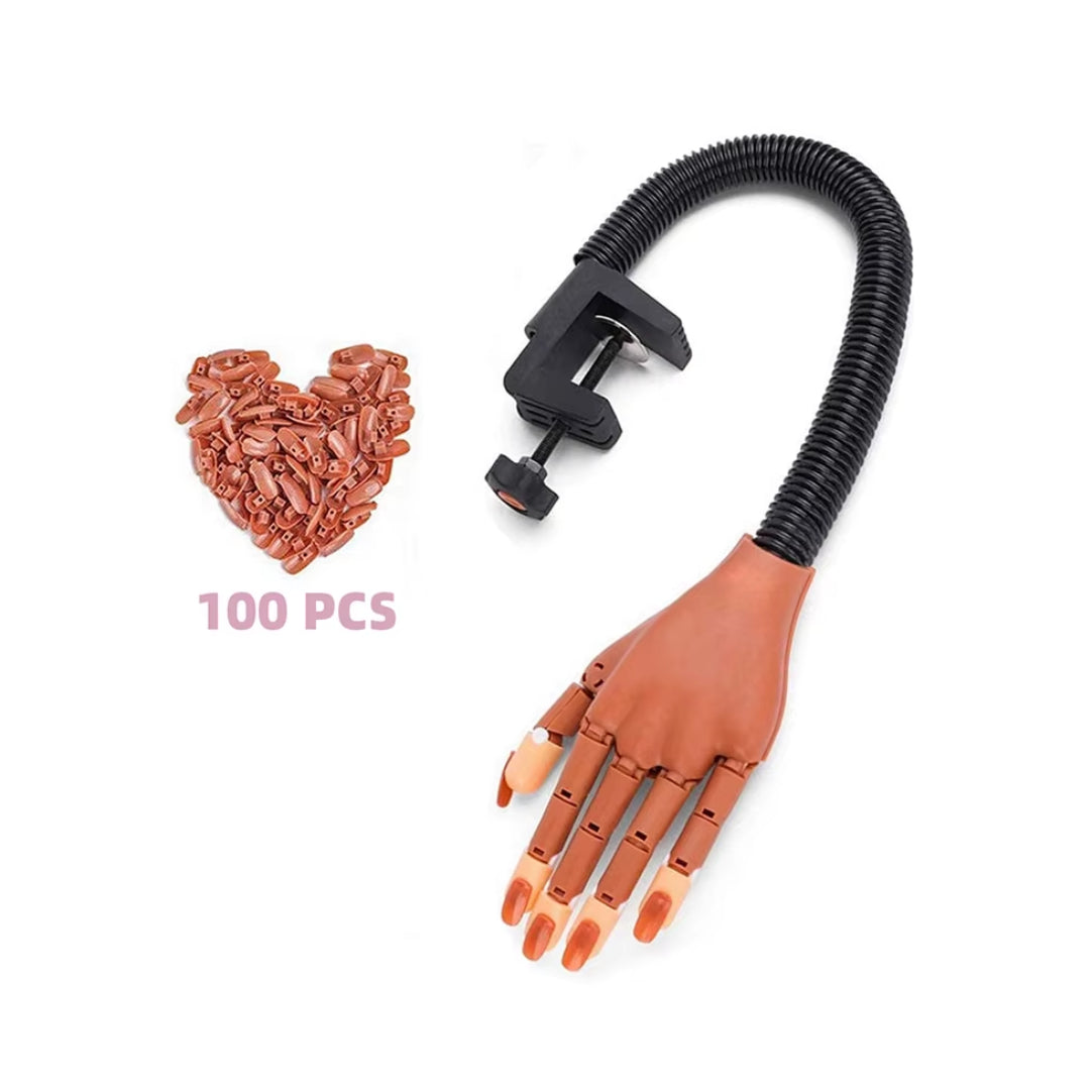 ProTool Premium Nail Training Hand with 100 Tips
