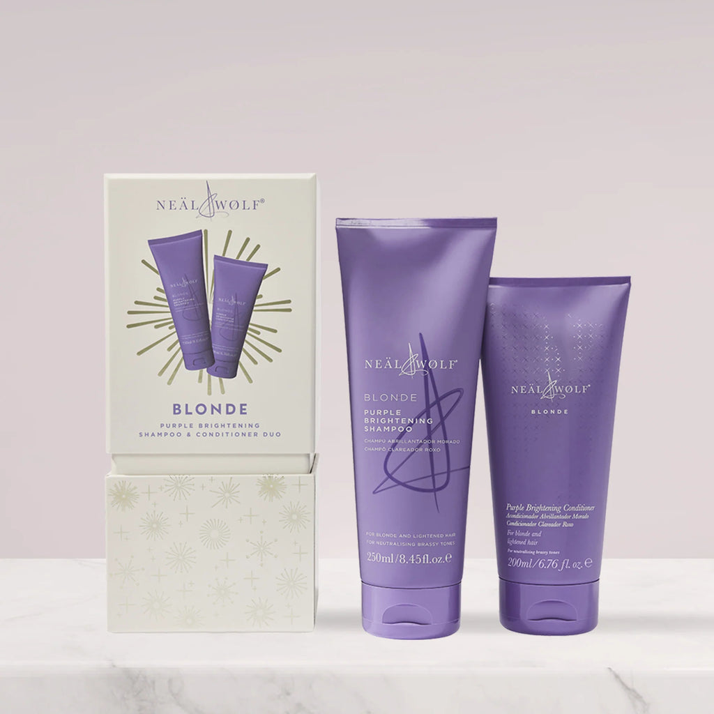 Neal and Wolf BLONDE Duo Collection Purple Shampoo & Conditioner Gift Set