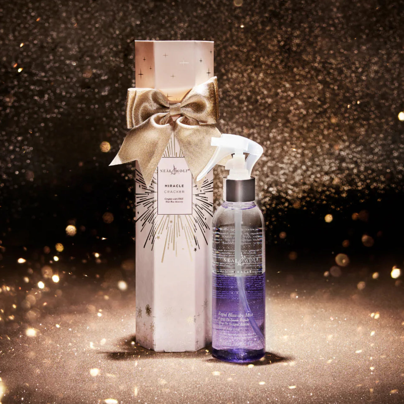 Neal and Wolf MIRACLE Rapid Blow-dry Mist Cracker + FREE Hair Bow Accessory