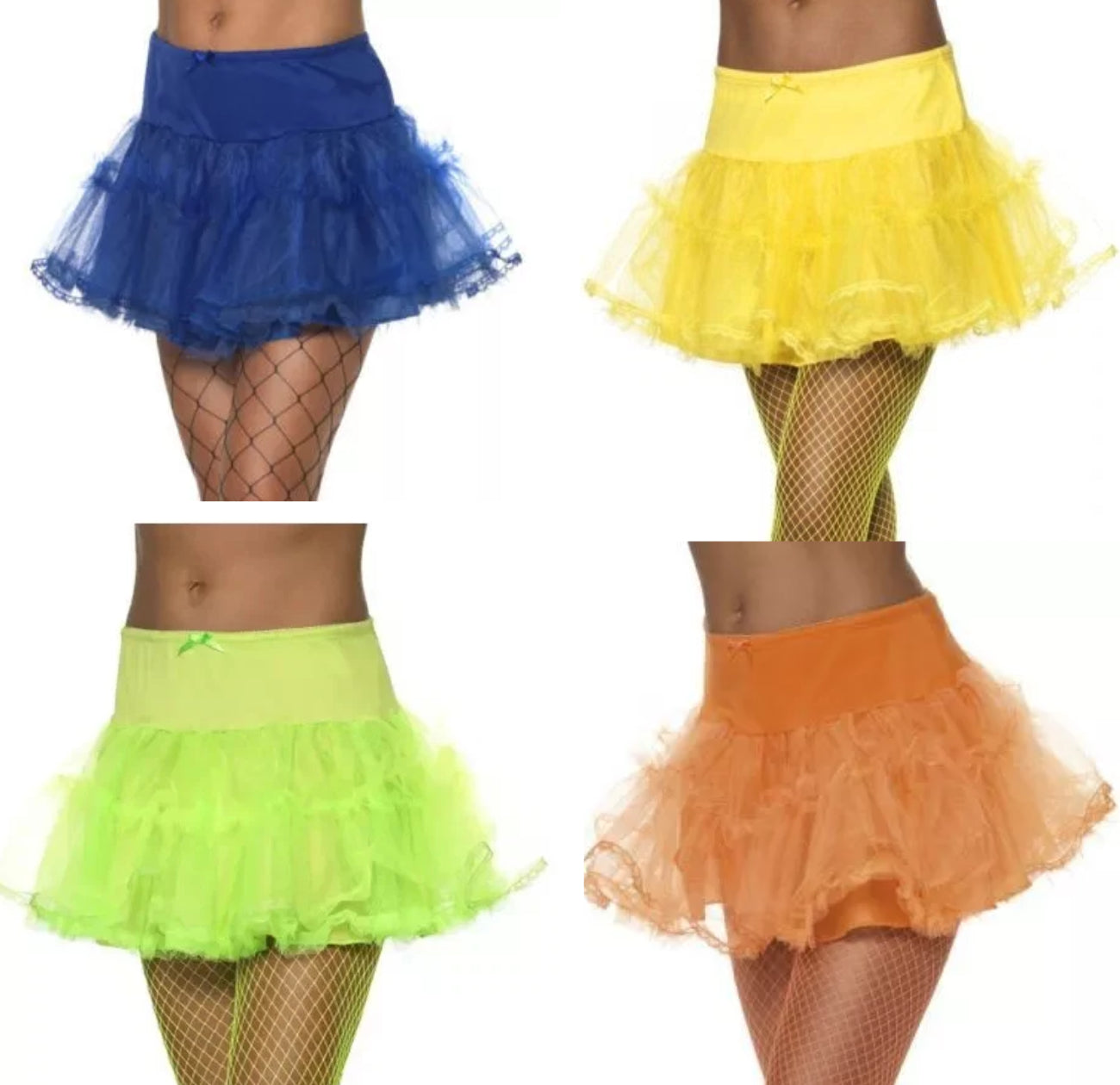 Smiffys Neon Nights Petticoat Tutus - Various Colours