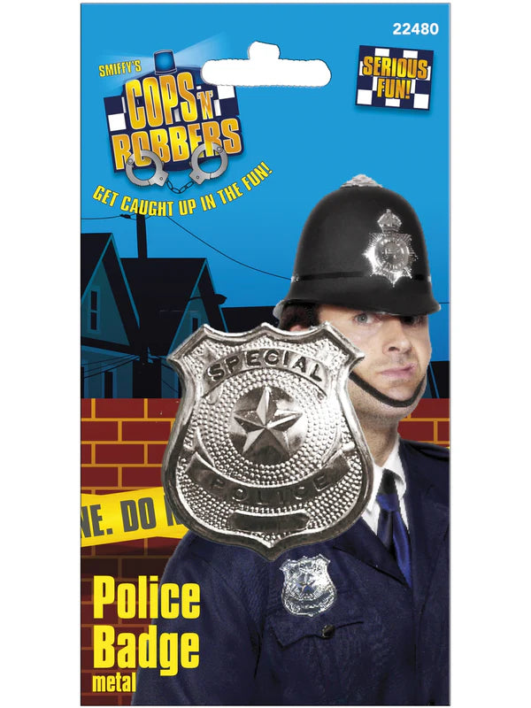 Smiffys Metal Police Badge