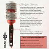 Head Jog Heat Wave Ceramic Brush- Multi Sizes