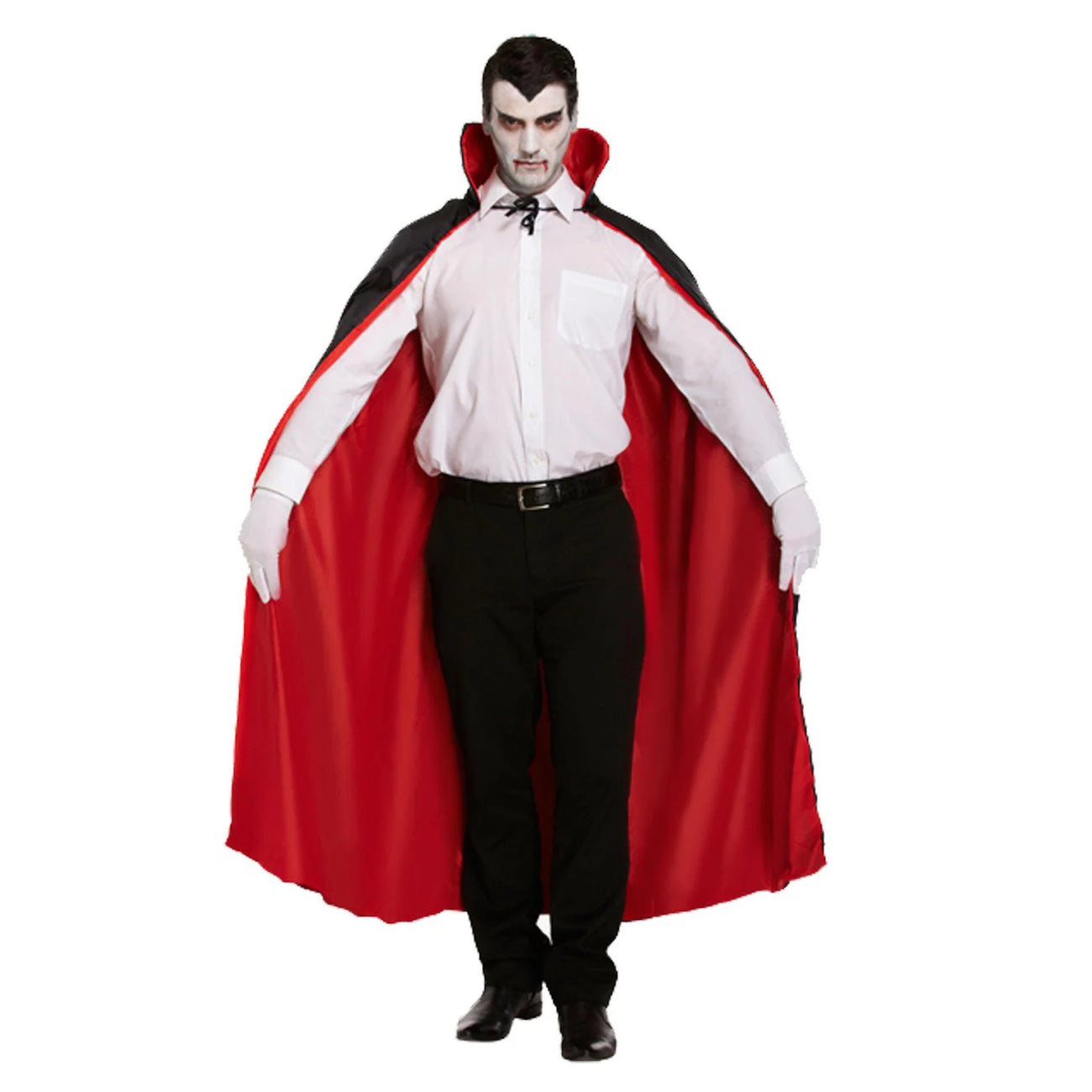 Adult Reversible Red and Black Cape