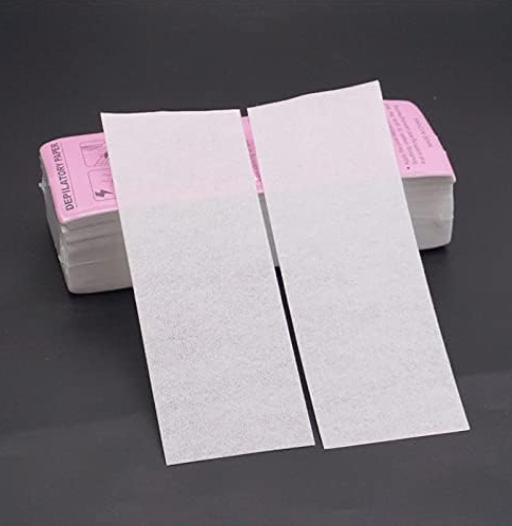 100x Professional Hair Wax Removal Tool Depilatory Papers