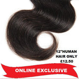 Belissima 12" Weft Human Hair - beauty spot warehouse