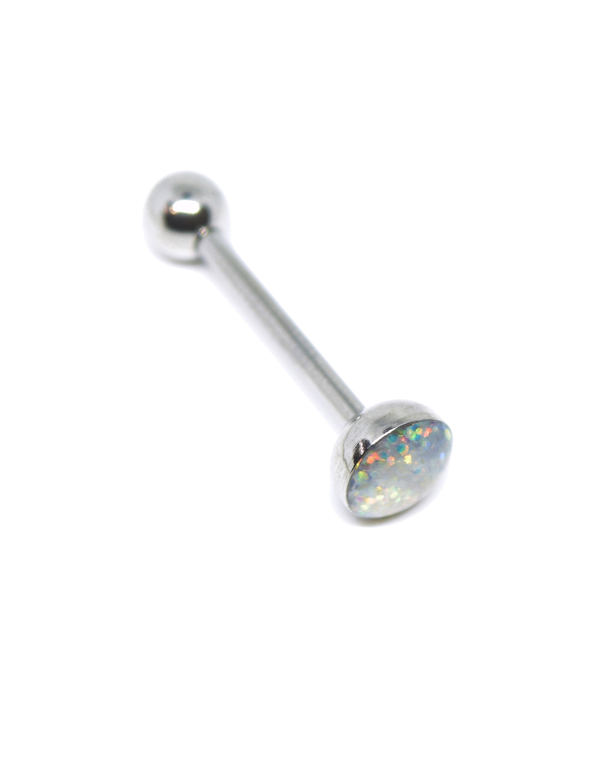 Multi Coloured CZ Tongue Bar