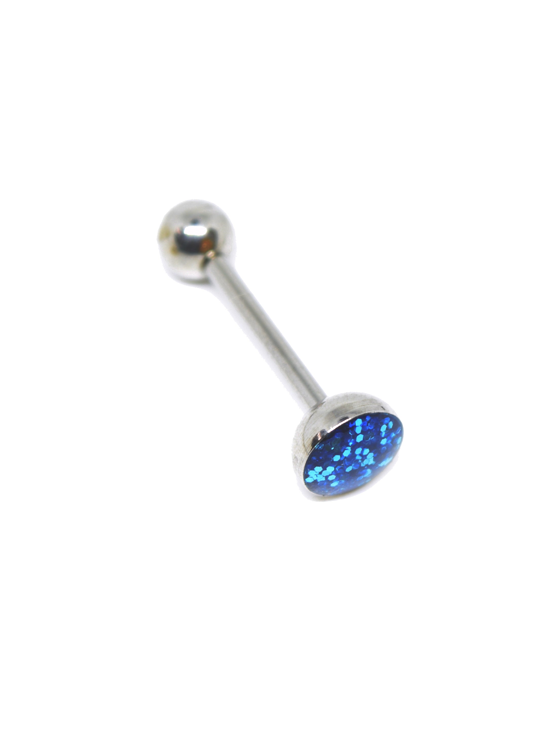 Blue synthetic opal Tongue Bar