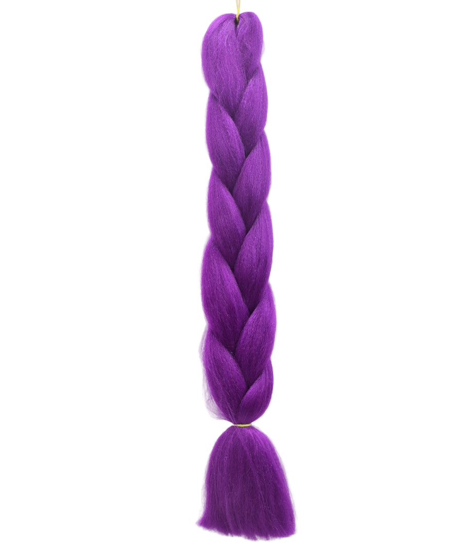 Medium Purple Coloured Braid Hair