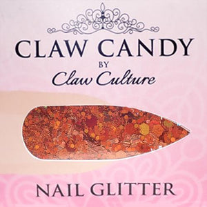 Nail Glitter Choc Orange - beauty spot warehouse
