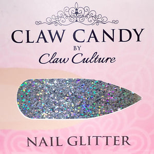Nail Glitter Sassy Silver - beauty spot warehouse