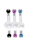 3 Pack BioFlex Crystal Gem Lip / Ear Bars - beauty spot warehouse
