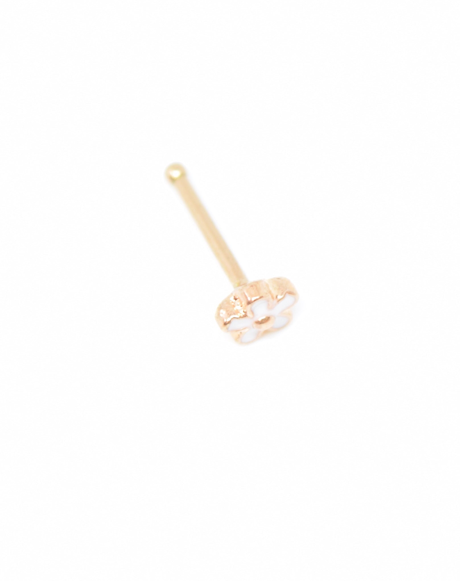Rose Gold flower stud