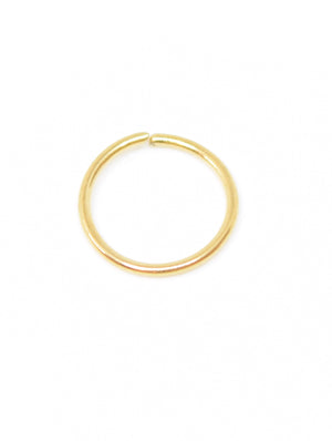 Single gold nose ring