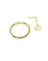 2 Pack : Cute Gold Ring & Sunshine L Stud