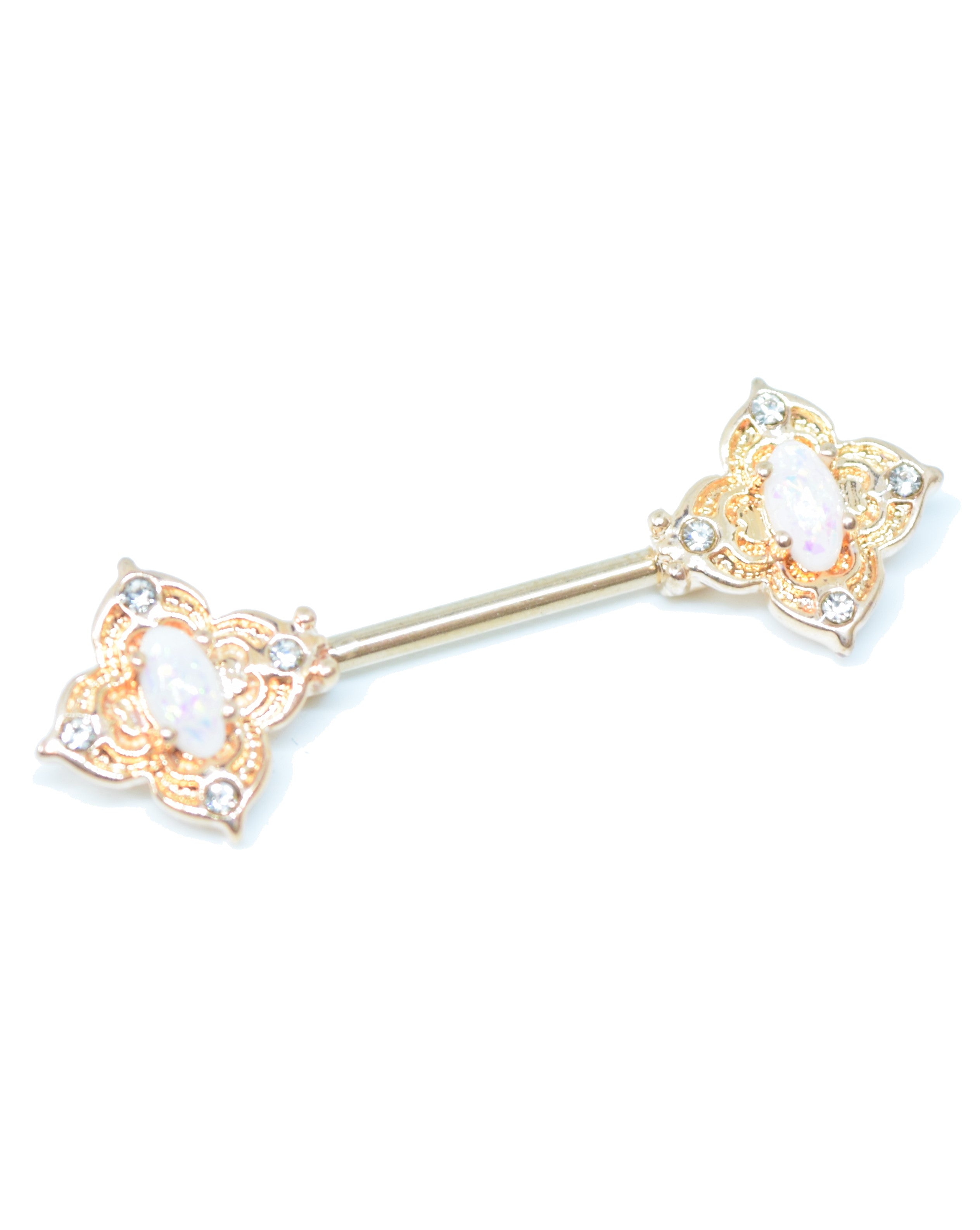 NP05 Rose Gold and opal art deco bar