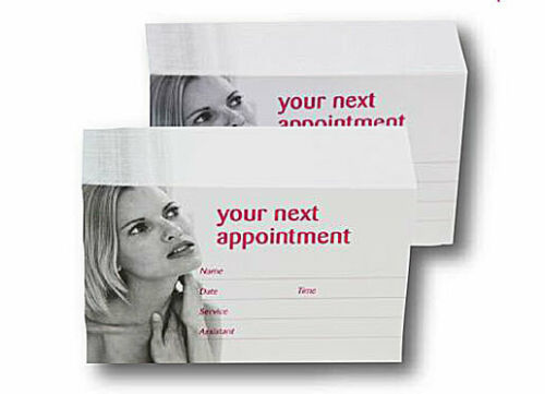 Beauty Appointment Cards for Salon Spa Barbers 100