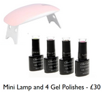 BARGAIN Mini Nail Lamp & 4 Claw Culture Gel Polishes - beauty spot warehouse