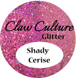 Nail Glitter Shady Cerise - beauty spot warehouse