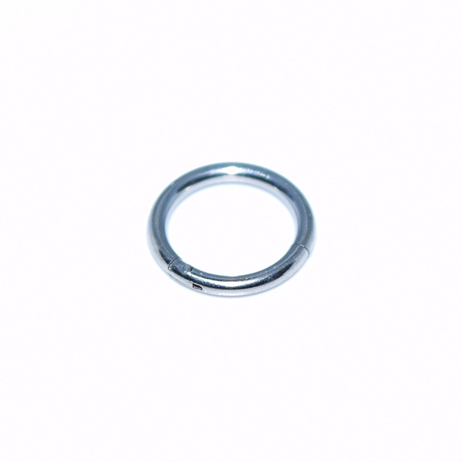6mm Silver Nose Hinge Ring