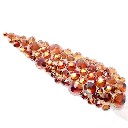 Amber Genuine Italian Cristallo nail stones - beauty spot warehouse