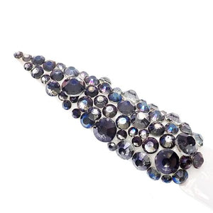 Smokey Blue Genuine Italian Cristallo nail stones - beauty spot warehouse